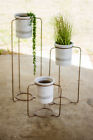 Ka-h8536 Kalalou Copper Finish Metal Stands With White Wash 841628121254