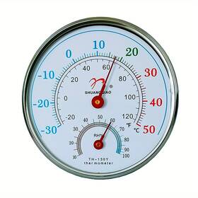 Katposin 768443480260 Pointer Thermometer Hygrometer - Fahrenheit/celsius Display Metal Movement