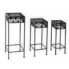 Kik4296519136603xc Piece Modern Decorative Metal Outdoor Potted Plant Stands Set