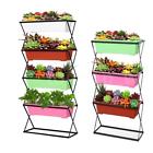 Kjk2229978697747ph Ikayaa Metal Folding Plant Stand Flower Rack Garden Yard Shelf