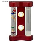 Klockit Wooden Galileo Liquid Tubes Thermometer Desk Decoration Classic Weather Station 717972165575