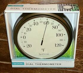 104-108-tbp La Crosse 8 Inch Indoor/outdoor Dial Thermometer #104-108-tbp