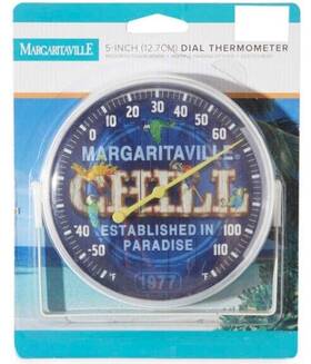 104-1512mv La Crosse 5 Inch Margaritaville Indoor/outdoor Dial Bracket Thermometer Chill