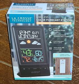 108-1415c La Crosse Wireless Color Forecast Station With Indoor/outdoor Temp And Humidity
