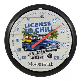 La Crosse 313024440487 13.25 Inch License To Chill Margaritaville Analog Dial Thermometer