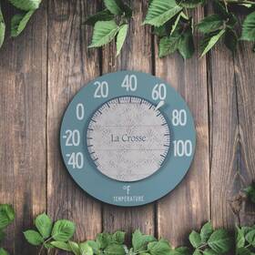 La Crosse 445001090071 8-inch Geometric Design Floating Dial Thermometer