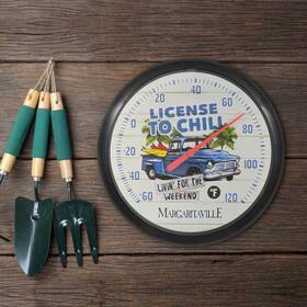 La Crosse 445041677690 13.25 Inch License To Chill Margaritaville Analog Dial Thermometer