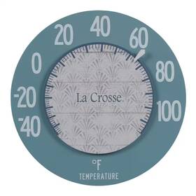 La Crosse 711181103649 8-inch Geometric Design Floating Dial Thermometer
