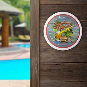 La Crosse 744759388711 13.25-inch Inch Cheeseburger In Paradise Margaritaville Analog Dial Thermometer
