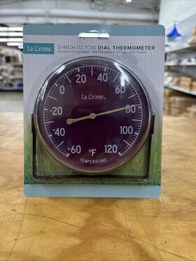 104-1512d La Crosse 757456080475 5 Inch Indoor/outdoor Dial Thermometer Mn
