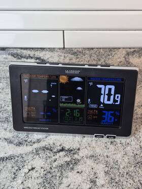 La Crosse Technology 308-1414bv2 Wireless Indoor Outdoor Weather Station No Sens