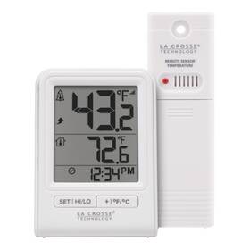308-1409wnh-cbp La Crosse Technology 757456071206 Battery Operated Wireless Digital Thermometer - White