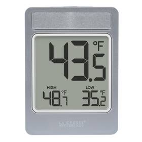 314-519 La Crosse Technology 757456071619 Digital Window Battery Operated Thermometer With Daily Records