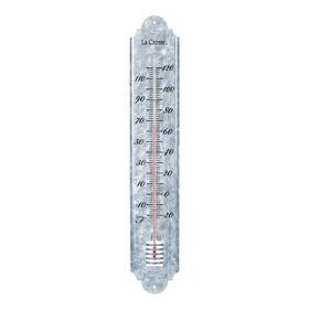 204-1550-int La Crosse Technology 757456071886 19.50 Inch Galvanized Metal Analog Vertical Thermometer