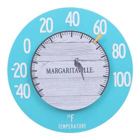 104-120mv2 La Crosse Technology 757456073644 8 Inch Floating Margaritaville Dial Thermometer - Teal Model
