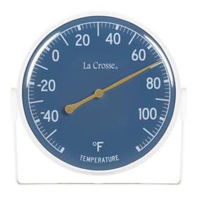 104-1512bl-tbp La Crosse Technology 757456073897 5 Inch Blue Dial Bracket Thermometer