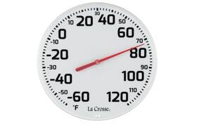 La Crosse Technology 757456080086 Large Outdoor Indoor Thermometer Easy Read Bold Analog Display Weather Resistant