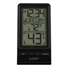 La Crosse Technology B07jyklq36 308-1415bw Digital Wireless Thermometer With Time Black
