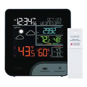 Mom71633 La Crosse Technology Digital Animated Wireless Color Weather Station Temperature Humidity Sensor