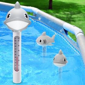 Ct902 Lanblu Floating Pool Thermometer Solar Shark Temperature Large Siz