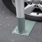 Large Flag " Pole Base Stand Wheel 2 Under Tailgater Mount Tire Flagpole