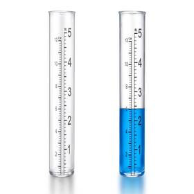 5322nckq9634 Larrel 2 Pcs Plastic Rain Gauge Replacement Tubes 5 Inch Clear