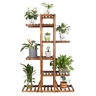 Lbsrab2019010970 Unho Premium Pine Wooden Plant Stand Indoor Outdoor 7625843588091