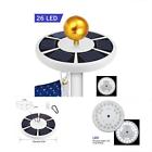 Led0047 Flagpole Hardware Led Pole Lights Solar Powered Waterproof 714929516541