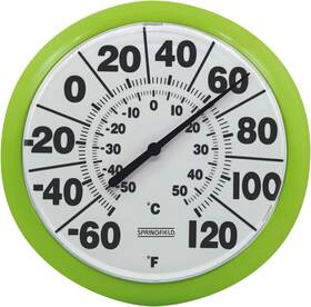 5274241 Lifetime Brands Inc. Springfield Indoor Outdoor Big And Bold Dial Thermometer Wireless W