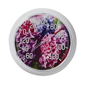 5308548t Lifetime Brands Inc. Hyacinth Garden Indoor Outdoor Dial Thermometer Wireless With
