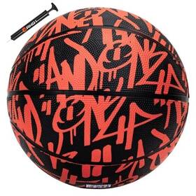 Lifeworks Technology 5a1bk0312p6e2 Fantom Graffiti Rubber Basketball - Streetball For Indoor 28.5 With Pump Coral