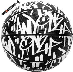 Lifeworks Technology Group Llc. 5a1bk1006whtw2 Fantom Graffiti Rubber Basketball - Streetball For 29.5 With Pump White/black