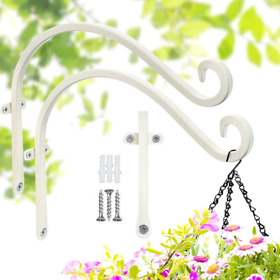 Lifyzoon Hanging Plant Bracket Outdoor 12 White Heavy Duty