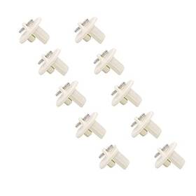 Lihopefe 735550718609 Universal 5-pack Pull Ring End Cap Replacement Beige
