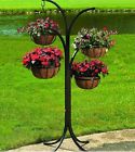 Liners Basket Arm Hanging Outdoor Curving Blk Cobraco Stand Coconut Metal Tree 4