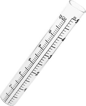 Lioobo 445010323344 1-inch Diameter Replacement Gauge Tube - Clear Glass With Rounded Bottom For Acc
