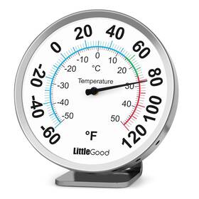 Littlegood 445027061086 5 Inch Indoor Outdoor Thermometer - Analog Gauges For Temperature Update