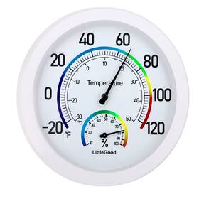 Littlegood 613965381178 6 Inch Thermometer Indoor With Humidity Gauge - Wall Thermometer/hygrometer For H