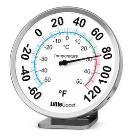 Littlegood 618202986512 5 Inch Indoor Outdoor Thermometer - Analog Gauges For Temperature Upd