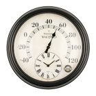0353070 Luster Leaf 20057 Lincoln Thermometer With Outdoor Indoor Clock 15 Inches 035307200570