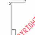 Mail91050 Unbranded Wrought Iron Garden Flag Stand 10 Mm High Quality Powder Coated Finish Durable