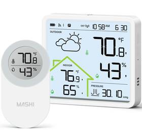 Mashi W552 Indoor Outdoor Thermometer Wireless Weather Station Inside Outside Thermomete