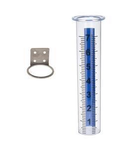 Mateda 757603823344 7 Inch Plastic Rain Gauge Replacement Tube With Lid Design Transparent