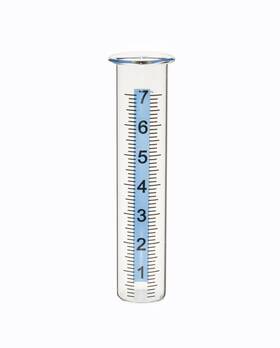 Mateda New7 Gauge 7 Inch Capacity Rain Glass Replacement Tube With Lid Design Clear