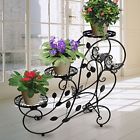 Mc0135hp Metal Balcony Plant Stand Tier Classic Black Pot 717959320096