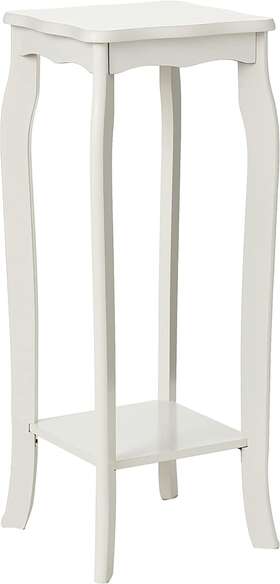 Wh1188-2 Megaware Inc. Frenchi Home Furnishing 2 Tier Plant Stand White