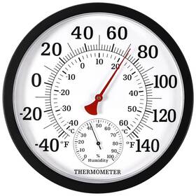 Meinv 721927866462 10.5 Inch Indoor Outdoor Thermometer Large Numbers - Weather Hygr
