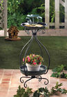 10015693 Metal Birdfeeder Planter-