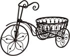 Metal-bike-plant-stand-99829 Metal Bike Plant Stand Bicycle Planter Black Patio 689343099829