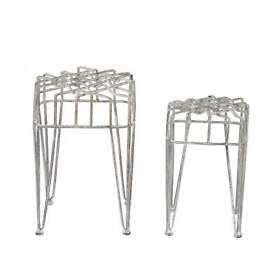 Metal Plant Stands Silver